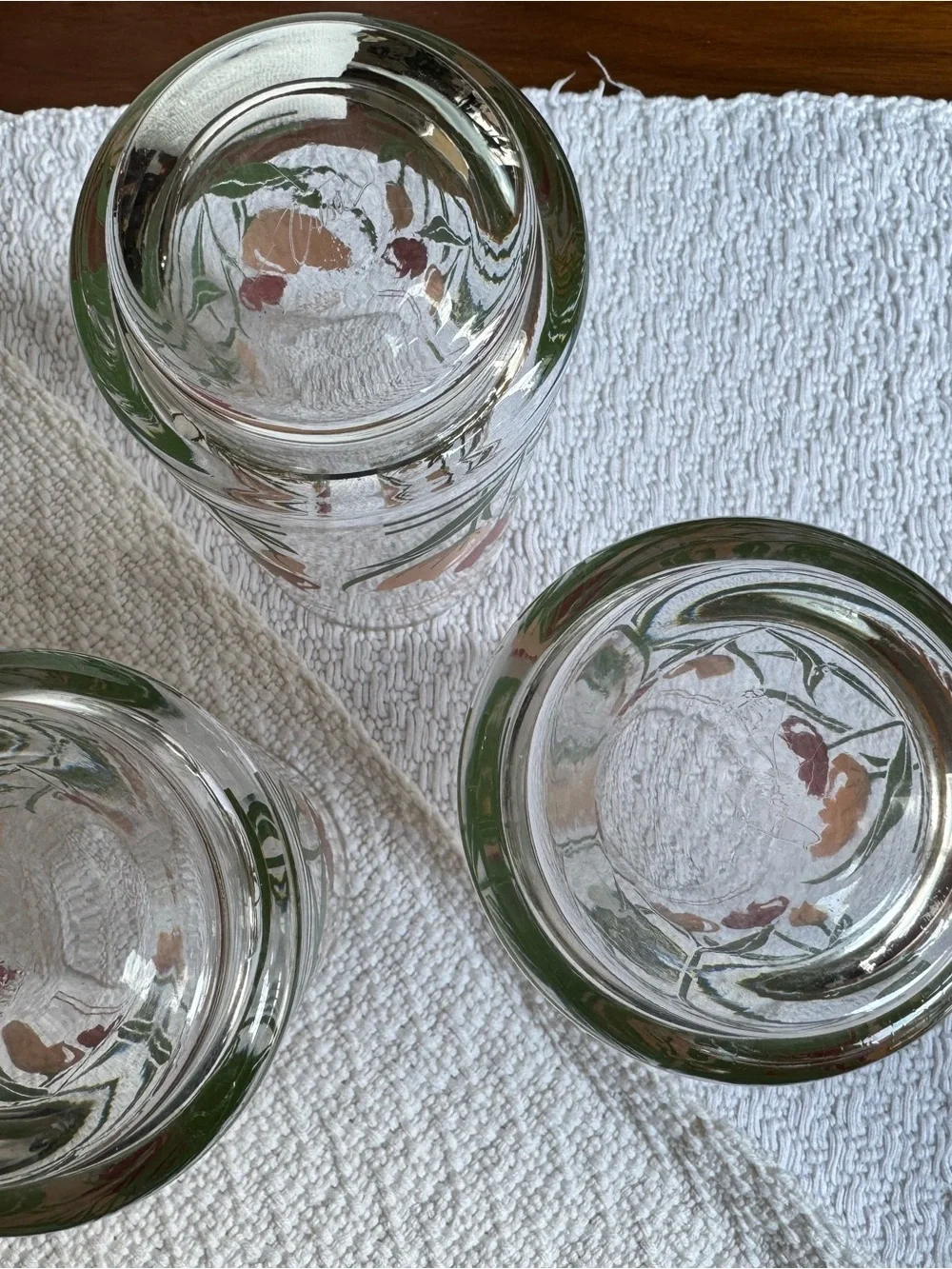 Vintage Tulip Highball Glasses Set of 3 | Mid Century Barware